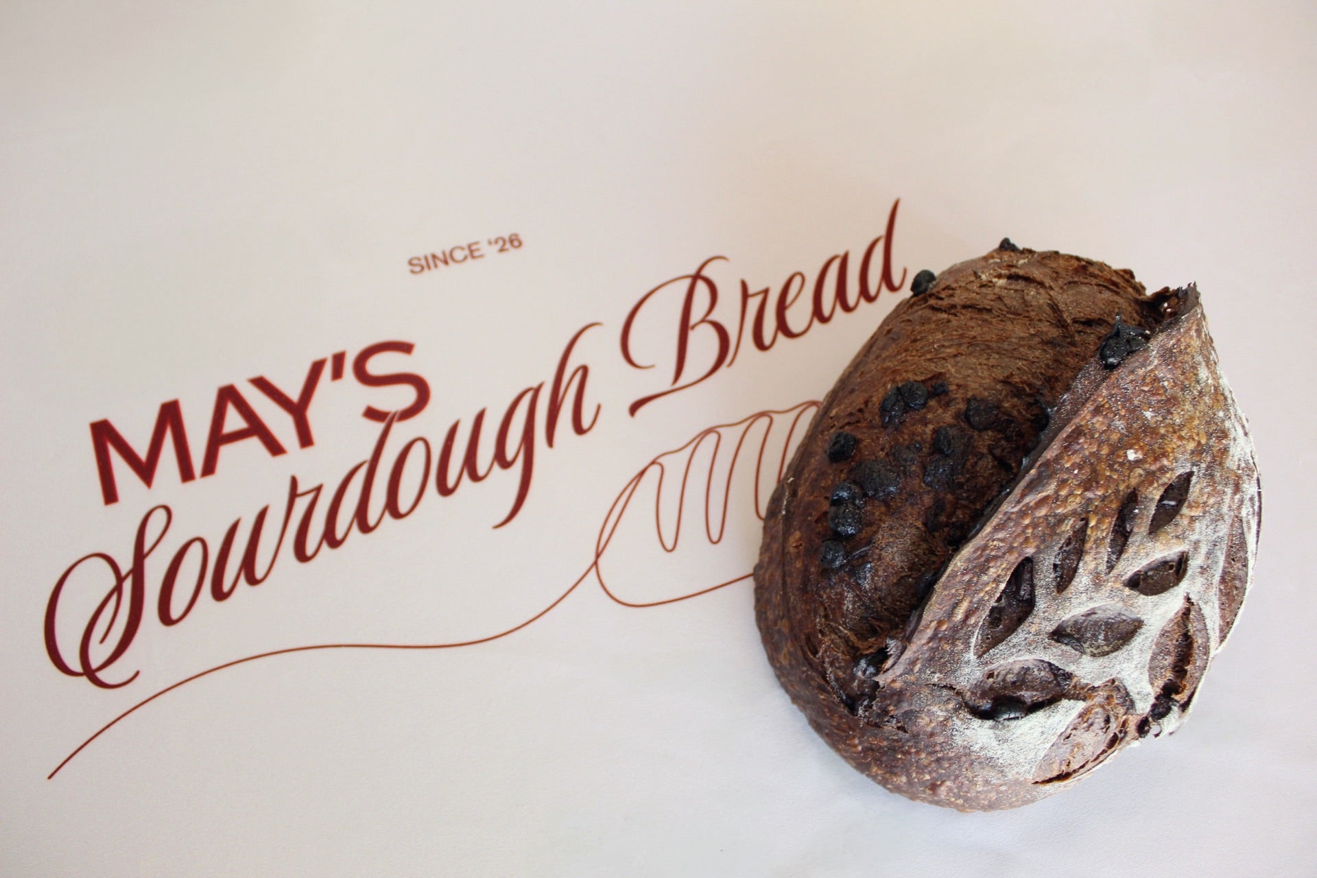 Chocolate Chocolate Chip Sourdough Bread